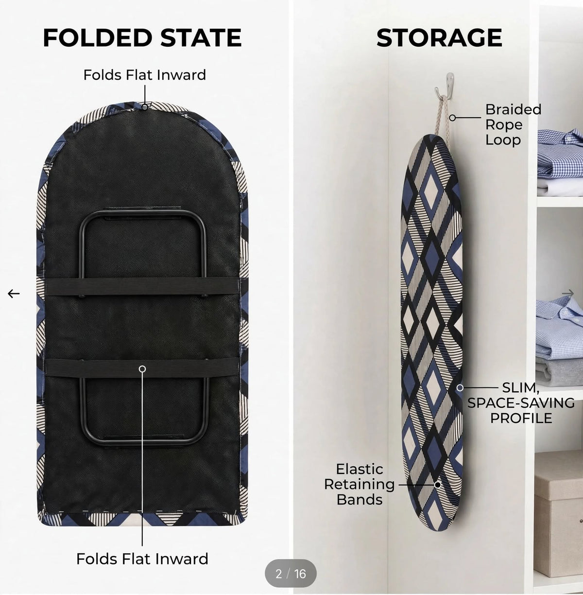 Iron Board - Foldable Legs